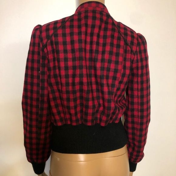 Buffalo Check Jacket Red and Black Plaid Checkered - Picture 8 of 11